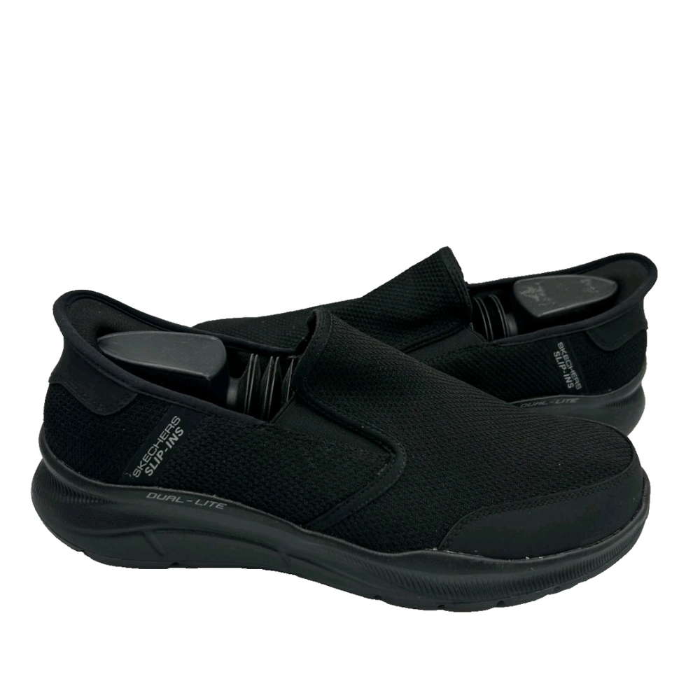 Skechers Men's Black Slip-On Hands Free Shoes Equalizer 4.0